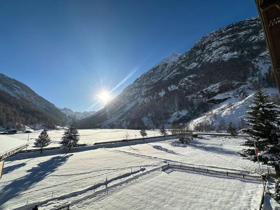 Breathtaking View Apartment Near Zermatt With Parking Täsch Eksteriør bilde